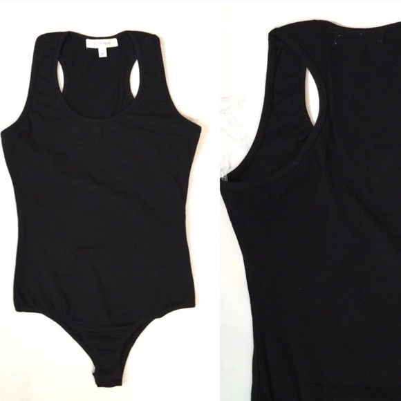 **Last 1** Black racer back tank bodysuit - Picture 6 of 6